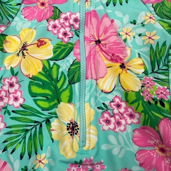 Little Me Tropical Surf Style Swimsuit Size 18 Months - Picture 3 of 5